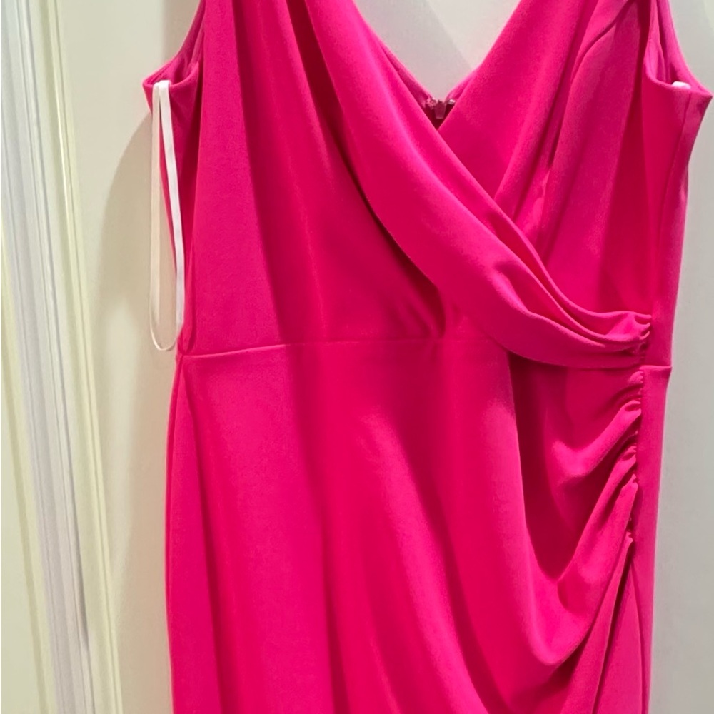 Beauty Adam Elegant Pink Draped Dress
